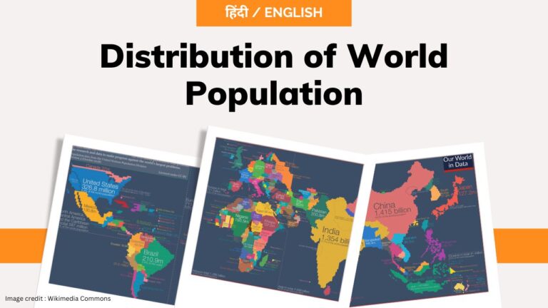 Distribution of World Population- toppers domain