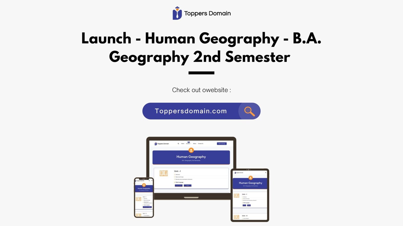 Launch Human Geography B.A. Geography 2nd Semester scaled